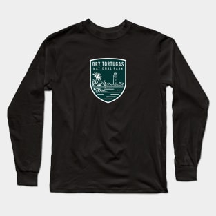 Minimal Dry Tortugas National Park Emblem Long Sleeve T-Shirt